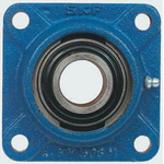 4 Hole Flanged Bearing, FY 15 TF, 15mm ID