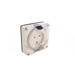 Schneider Electric IP66 Grey Surface Mount 3P Industrial Power Socket, Rated At 13A, 250 V