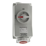 MENNEKES Switchable IP67 Industrial Interlock Socket 3P+E, Earthing Position 6h, 16A, 400 V