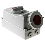 MENNEKES Switchable IP67 Industrial Interlock Socket 3P+E, Earthing Position 6h, 32A, 400 V