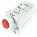 MENNEKES Switchable IP67 Industrial Interlock Socket 3PN+E, Earthing Position 6h, 16A, 400 V