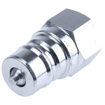 Parker Steel Male Hydraulic Quick Connect Coupling, G 3/4 Female