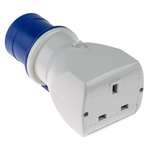Scame IP20 Blue 1 x 2P + E, 1 x 2P + E Industrial Power Connector Adapter Plug, Socket, Rated At 13A, 250 V