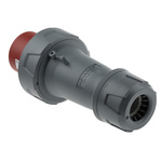 MENNEKES, PowerTOP Plus IP67 Red Cable Mount 3P + N + E Industrial Power Plug, Rated At 64A, 400 V