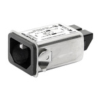 Schurter 10A, 250 V ac Male Snap-In Filtered IEC Connector 5120.2006.0 None Fuse