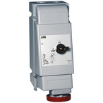 ABB Switchable IP67 Industrial Interlock Socket 3PN+E, Earthing Position 6h, 63A, 415 V