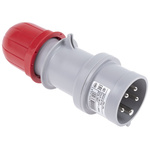 Scame IP44 Red Cable Mount 3P + N + E Industrial Power Plug, Rated At 16A, 415 V