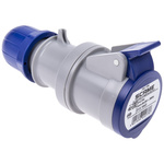 Scame IP44 Blue Cable Mount 2P + E Industrial Power Socket, Rated At 16A, 230 V