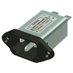 EPCOS 15A, 250 V ac/dc Panel Mount IEC Inlet Filter B84771M0015A000, Tab