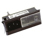 TE Connectivity 6A, 250 V ac Male Snap-In IEC Filter 6VJ1, Spade 1 Fuse