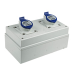 Scame IP44 Blue Surface Mount Socket, Rated At 16A, 200 → 250 V