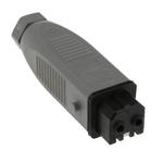 Hirschmann, ST IP54 Black, Grey Cable Mount 2P + E Heavy Duty Power Connector Socket, Rated At 16A, 250 V