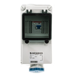 MENNEKES IP44 Blue Wall Mount 3P 25 ° Industrial Power Socket, Rated At 16A, 230 V