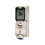 MENNEKES IP67 Blue, White Wall Mount, Rated At 16A, 230 V