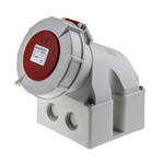 MENNEKES IP67 Red Wall Mount 3P + N + E 25 ° Industrial Power Socket, Rated At 32A, 400 V