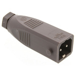 Hirschmann, ST IP54 Grey Cable Mount 2P Industrial Power Plug, Rated At 16A, 250 V