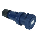RS PRO IP67 Blue Cable Mount 2P + E Industrial Power Socket, Rated At 63A, 200 → 250 V