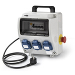 RS PRO IP54 Grey 2P + E Industrial Power Socket, Rated At 16A, 230 V