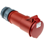 MENNEKES, PowerTOP IP44 Red Cable Mount 3P + N + E Industrial Power Socket, Rated At 32A, 400 V