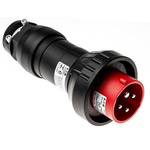 Eaton IP66 Red Cable Mount 3P + E Power Connector Plug ATEX, Rated At 16A, 415 V