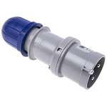 Scame IP44 Blue Cable Mount 2P + E Industrial Power Plug, Rated At 32A, 230 V