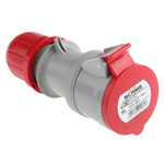 Scame IP44 Red Cable Mount 3P + N + E Industrial Power Socket, Rated At 16A, 415 V