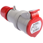 Scame IP44 Red Cable Mount 3P + E Industrial Power Socket, Rated At 16A, 415 V