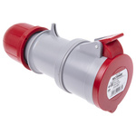 Scame IP44 Red Cable Mount 3P + N + E Industrial Power Socket, Rated At 32A, 415 V