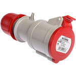 Scame IP44 Red Cable Mount 3P + E Industrial Power Socket, Rated At 32A, 415 V