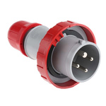 Scame IP66, IP67 Red Cable Mount 3P + E Industrial Power Plug, Rated At 16A, 415 V