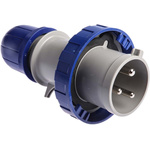 Scame IP67 Blue Cable Mount 2P + E Industrial Power Plug, Rated At 32A, 230 V