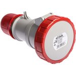 Scame IP66, IP67 Red Cable Mount 3P + N + E Industrial Power Socket, Rated At 32A, 415 V