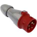 Legrand, P17 Tempra Pro IP44 Red Cable Mount 3P + N + E Industrial Power Plug, Rated At 16A, 415 V