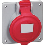 Legrand, P17 Tempra Pro IP44 Red Panel Mount 3P + N + E Industrial Power Socket, Rated At 32A, 415 V