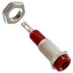 Cinch Connectors Red Female Test Socket - Solder Termination, 1500V, 10A