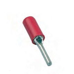 MECATRACTION, C Insulated, Tin Crimp Pin Connector, 22AWG to 16AWG, 3.6mm Pin Diameter, 22.5mm Pin Length, Red