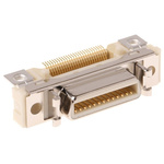 3M Female 26 Pin Right Angle Surface Mount SCSI Connector 0.64mm Pitch, Solder