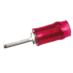 TE Connectivity, PIDG Insulated, Tin Crimp Pin Connector, 0.26mm² to 1.6mm², 22AWG to 16AWG, 1mm Pin Diameter, Red