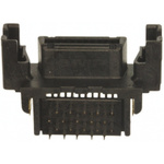 TE Connectivity Female 20 Pin Right Angle Through Hole SCSI Connector 2.54mm Pitch, Solder