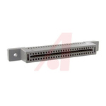 3M, 3000 Right Angle FemalePCBEdge Connector, Through Hole Mount, 50 Way, 2 Row, 2.54mm Pitch, 1A