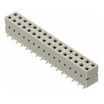 Amphenol FCI Female PCBEdge Connector, SMT Mount, 26 Way, 2 Row, 2.54mm Pitch, 2 (Load) A, 3 A