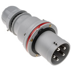 Scame IP44 Red Cable Mount 3P + N + E Industrial Power Plug, Rated At 64A, 415 V