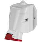 Scame IP44 Red Wall Mount 3P + N + E Industrial Power Socket, Rated At 16A, 415 V