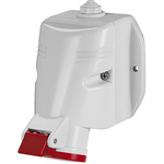 Scame IP44 Red Wall Mount 3P + N + E Industrial Power Socket, Rated At 32A, 415 V