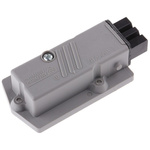Hirschmann, ST IP54 Grey Panel Mount 3P + E Industrial Power Socket, Rated At 16A, 250 V, 400 V