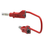 Electro PJP Test lead, 25A, 600V, Red, 17.7mm Lead Length