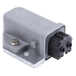 Hirschmann, ST IP20 Grey Panel Mount 2P Industrial Power Plug, Rated At 16A, 250 V