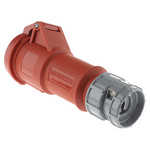 MENNEKES, PowerTOP IP44 Red Cable Mount 4P Industrial Power Socket, Rated At 16A, 400 V