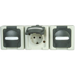 Kopp Grey Socket, Rated At 16A, 250 V ac
