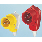 MENNEKES IP44 Red Cable Mount 3P + N + E Industrial Power Plug, Rated At 16A, 400 V